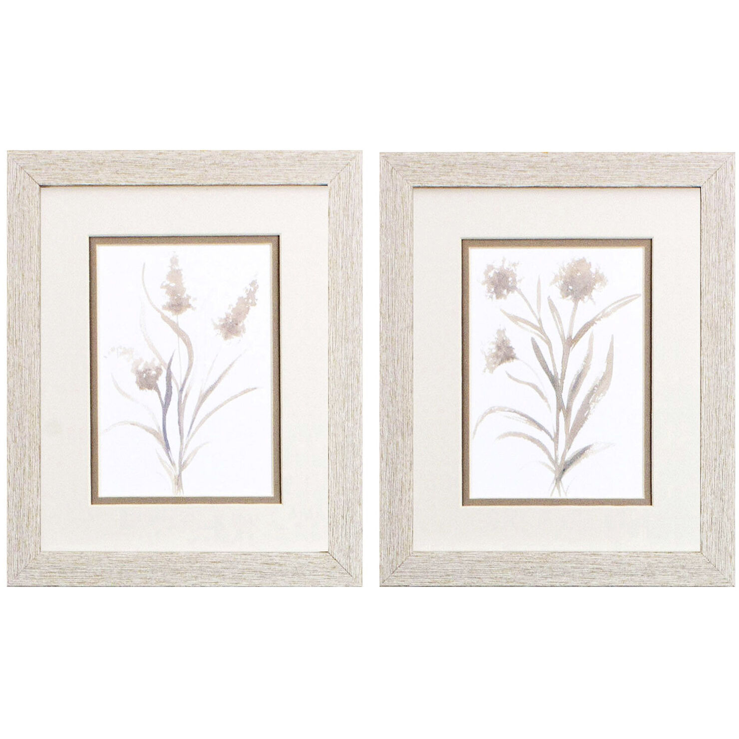 Florals Neutral and Gray Framed Art, Propac