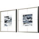 Imprint Blue and Black and Metallic Framed Art, The Studio