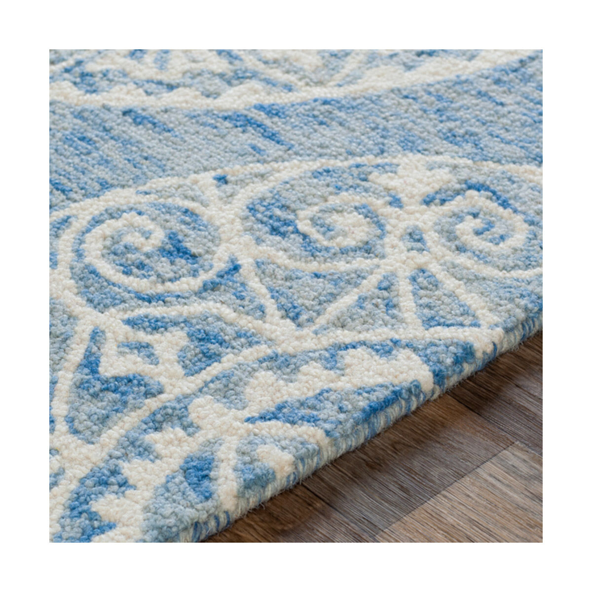 Kayseri 144 X 106 inch Denim/Ice Blue/Cream Rugs