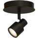 Lincoln LED 6 inch Matte Black Flush Mount Ceiling Light