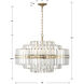 Hayes 16 Light 28 inch Aged Brass Chandelier Ceiling Light