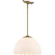 Dorinda 1 Light 12.25 inch Brushed Champagne Brass Pendant Ceiling Light