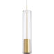 Sean Lavin Captra 1 Light 12 Aged Brass Low-Voltage Pendant Ceiling Light in MonoRail, LED 90 CRI 3000K