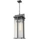 Fortis 3 Light 12.75 inch Sand Black Outdoor Chain Mount Ceiling Fixture