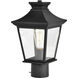Jasper 14 inch Matte Black Post Lantern