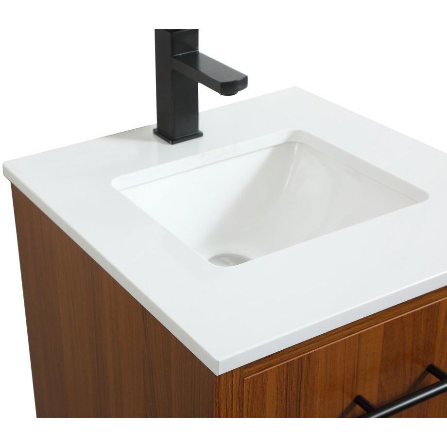 Cyrus 19 X 18 X 33.5 inch Teak Vanity Sink Set