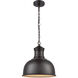 Cedar Park 1 Light 13 inch Oil Rubbed Bronze Outdoor Pendant