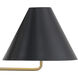 Xavier 4 Light 54 inch Vibrant Gold Linear Chandelier Ceiling Light