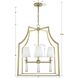 Baxter 4 Light 22 inch Aged Brass Lantern Chandelier Ceiling Light