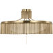 Fisher Weisman Sutton LED 32 inch Antique-Burnished Brass Flush Mount Ceiling Light