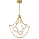 Pearl LED 29.25 inch Legacy Brass Chandelier Ceiling Light
