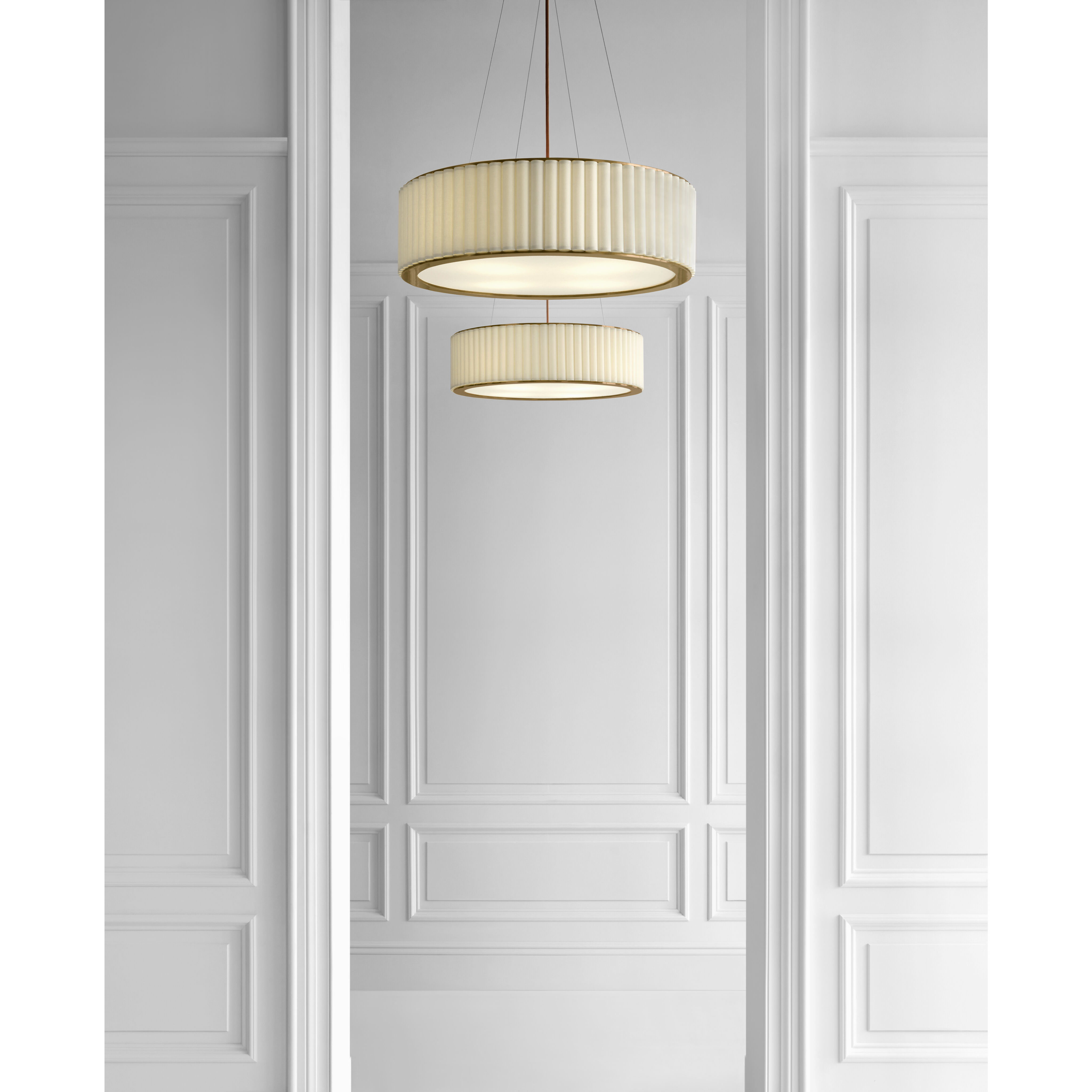 Ian K. Fowler Palati 4 Light 28 inch Hand-Rubbed Antique Brass Hanging Shade Ceiling Light, Large