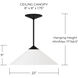 Gatsby 1 Light 22 inch Matte Black Pendant Ceiling Light