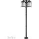 Nyack 3 Light 96.25 inch Bronze with Antique Brass Accents Outdoor 3 Head Post Light