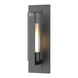 Vertical Bar 1 Light 18.8 inch Coastal Black Outdoor Sconce, Medium