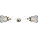 Franklin Restoration Chatham 2 Light 6 inch Brushed Satin Nickel Bath Vanity Light Wall Light in Clear Glass, Franklin Restoration