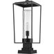 Sheridan 1 Light 24.75 inch Black Outdoor Pier Mounted Fixture