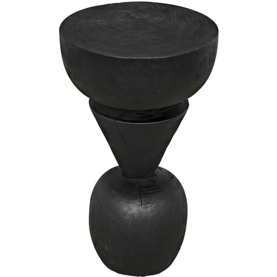 Nogozi 23 X 13 inch Burnt Black Side Table