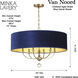 Van Noord 6 Light 32 inch Oxidized Aged Brass Pendant Ceiling Light