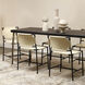 Farmhouse 72 X 30 inch Dark Wood & Antique Silver Legs Dining Table in Dark Wood and Antique Silver Legs