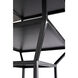 Downtown A Matte Black Bookcase