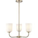 Laphia 3 Light 21 inch Modern Gold Chandelier Ceiling Light