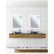 Abigail 40 X 31.5 inch Matte White Mirror, Rectangle