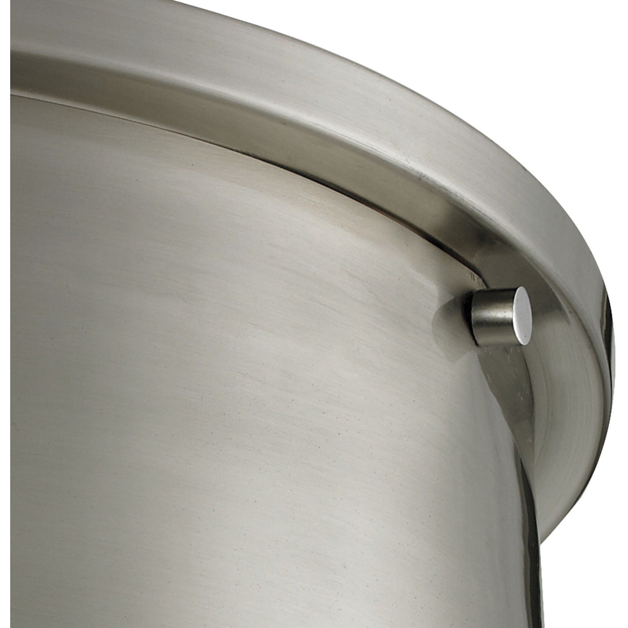 Simpson 3 Light 14 inch Brushed Nickel Flush Mount Ceiling Light