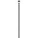 Davina 3 Light 138.25 inch Black Outdoor Post Mounted Fixture in G9
