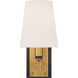 Thomas O'Brien Watson 1 Light 5 inch Bronze with Antique Brass Sconce Wall Light in Bronze and Hand-Rubbed Antique Brass, Small