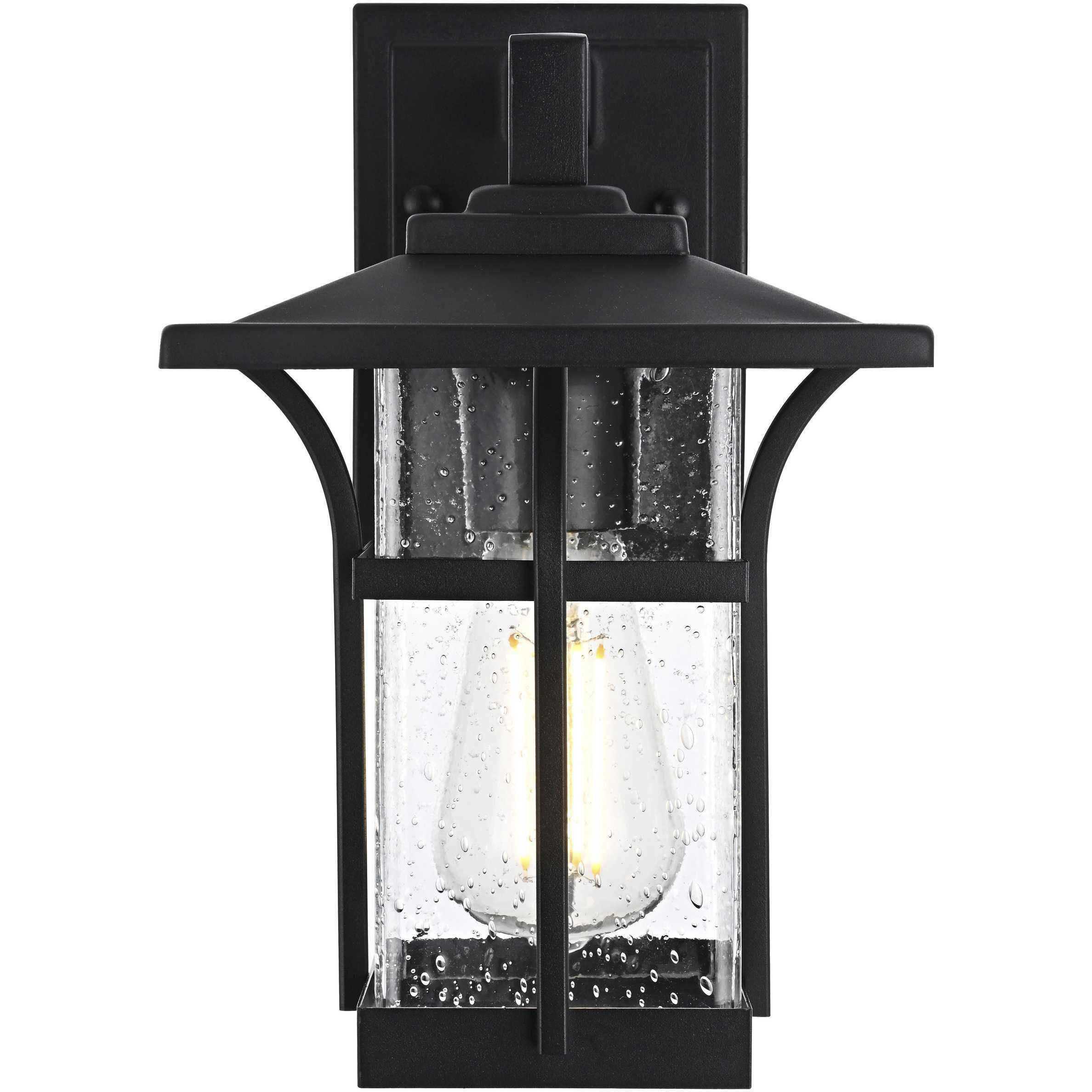 Woodstock 1 Light 11 inch Black Outdoor Wall Sconce