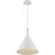 Lightcap 1 Light 12 inch Matte White Pendant Ceiling Light