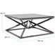 Pinnacle 39.5 X 18.5 inch Nickel Coffee Table