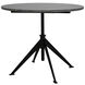 Matilo 30 X 30 inch Matte Black Accent Table, Adjustable