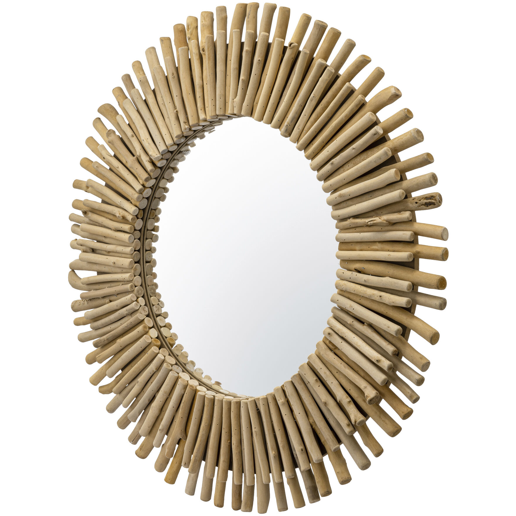 Drifter 34 X 34 inch Natural Driftwood Wall Mirror