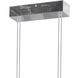 Crystal 4 Light 25 inch Chrome Pendant Ceiling Light