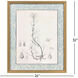 Botanical Sketch II Gray and Beige and Neutral and Sepia Framed Art