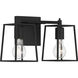 Dunn 2 Light 13 inch Flat Black Vanity Light Wall Light