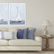 Sailing Blue and White and Turquoise Framed Art, The Studio
