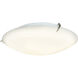 Zenon 2 Light 12 inch Brushed Steel Flush Mount Ceiling Light