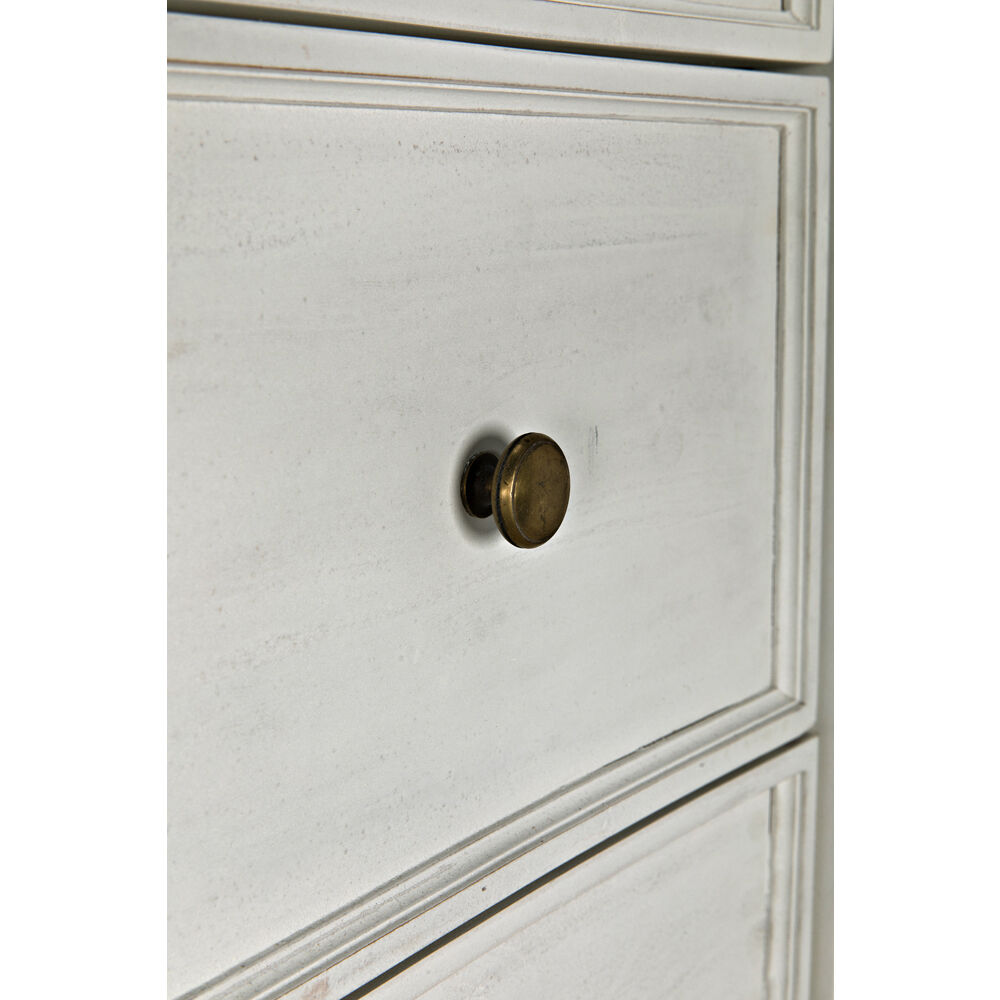 Hampton White Wash Dresser, Tall Boy