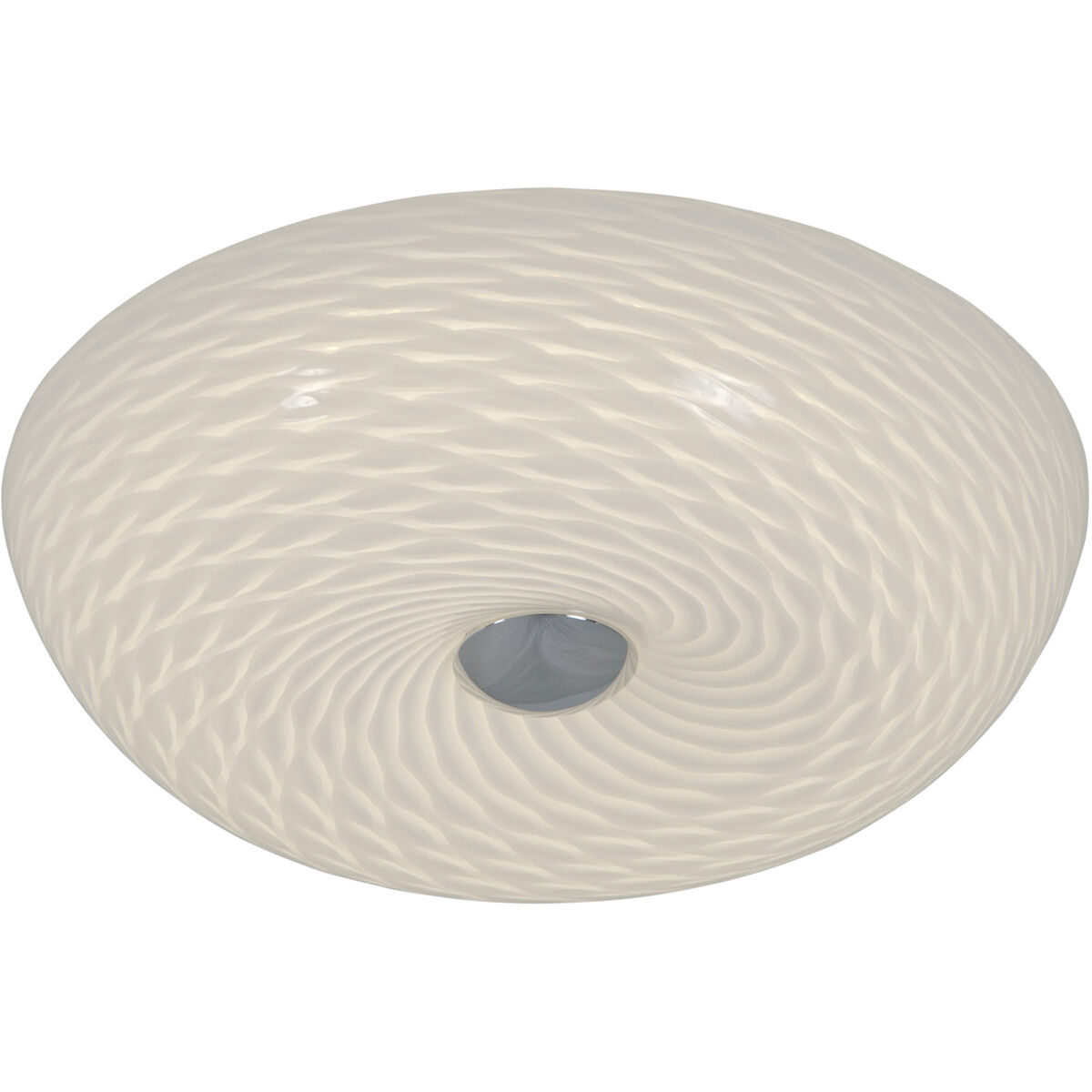 Swirled 2 Light 12 inch Chrome Flush Mount Ceiling Light