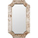 Farra 44 X 26 inch Poplar Burl with Weathered Brass Wall Mirror