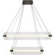 Neoness LED 34.25 inch Weathered Brass Grand Chandelier Ceiling Light in Clear