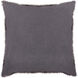 Eyelash 20 X 20 inch Black and Grey Pillow Cover