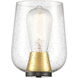 Remy 1 Light 5.25 inch Brushed Satin Nickel Mini Pendant Ceiling Light in Seedy Glass