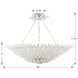 Broche 8 Light 30 inch Matte White Semi Flush Ceiling Light