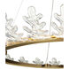 Oakwreath 1 Light 47 inch Polished Antique Brass Chandelier Ceiling Light