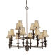 Signature 12 Light 34 inch Antique Bronze Chandelier Ceiling Light