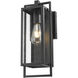 Stockwell 1 Light 16.5 inch Matte Black Exterior Wall Mount